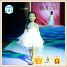 back long dress children ball gown white blink top material party celebration europe dressing for girl